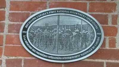 War Measures Plaque posted at the Drill Hall in Enderby BC by Mayor Cyr on August 22, 2014