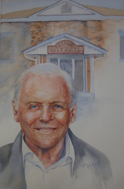 Anthony Hopkins at City Hall by Jaime Seward