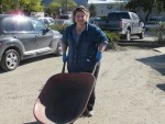 Councillor Raquel Knust at Enderby Community Clean Up in 2015