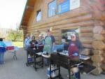 Lions Grilling Up Burgers for Enderby Community Clean Up Volunteers