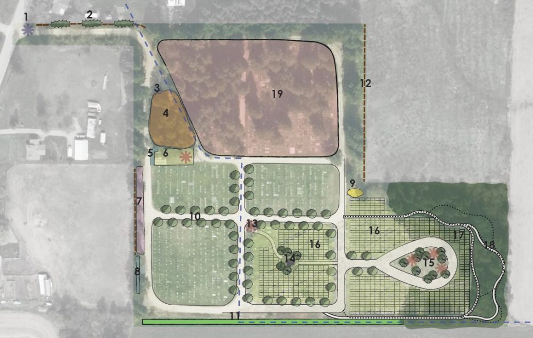 Enderby Cliffside Cemetery Land Use Plan Map