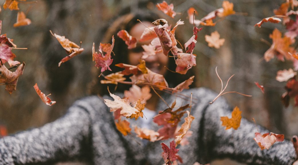 throwing leaves