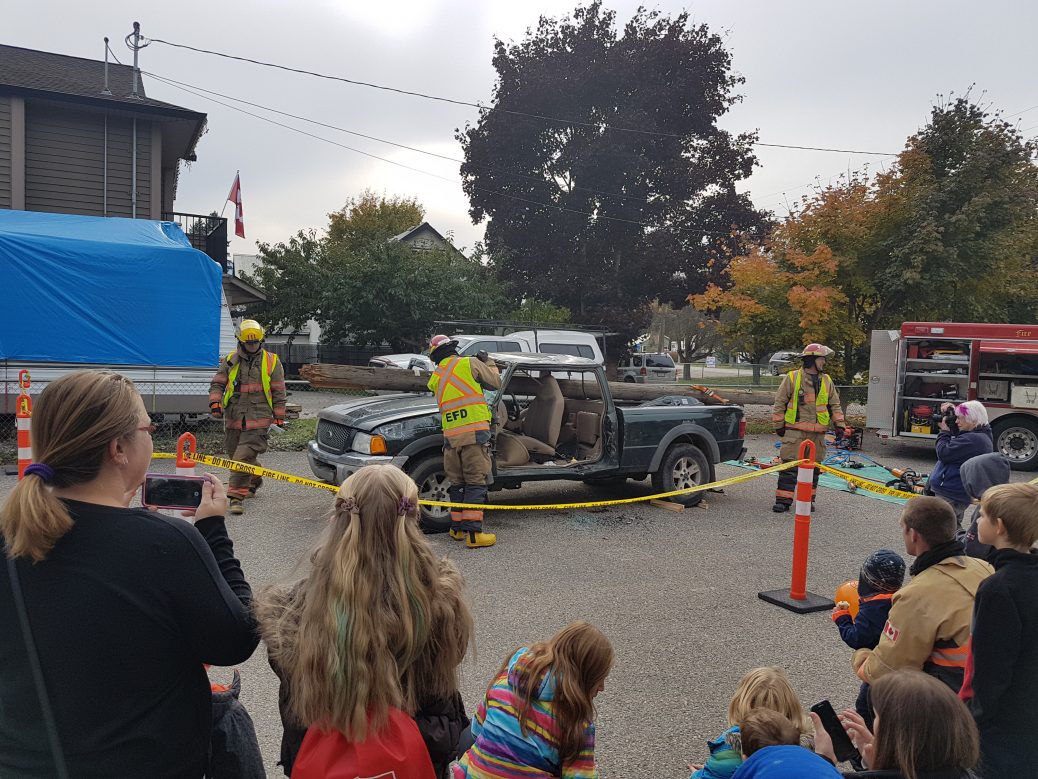 Enderby & District Fire Department Open House Jaws of Life Demo 01