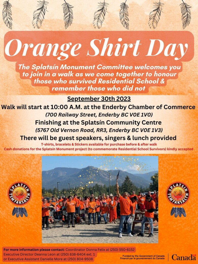 Orange Shirt Day Splatsin 2023