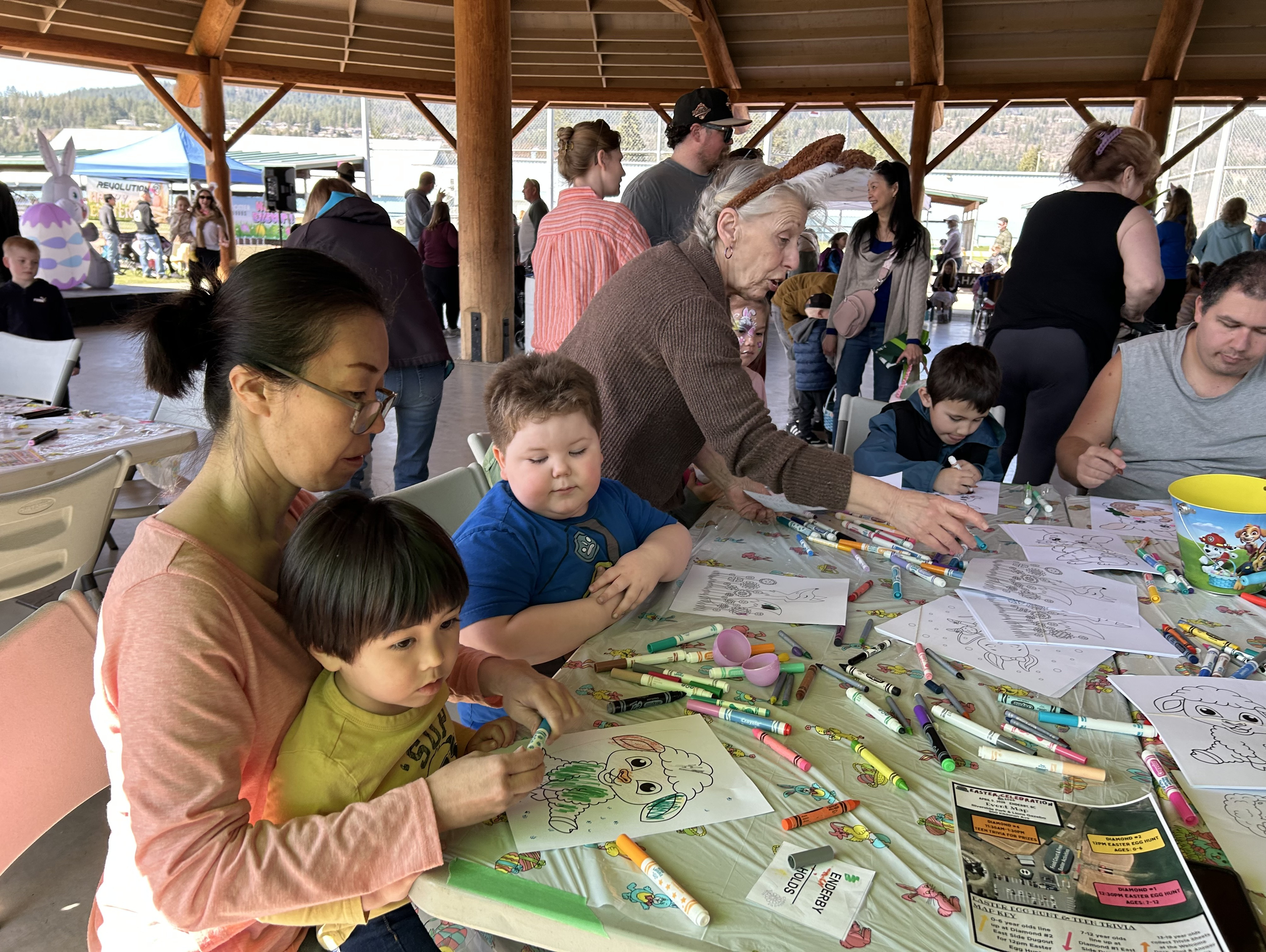 Colouring Booth busy
