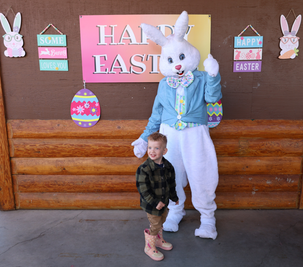 Little boy w Easter Bunny