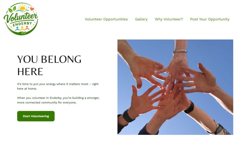 Volunteer Enderby Homepage