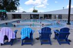 Deck chairs & lazy river